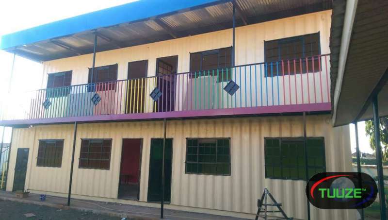 40ft containers  CONVERTED INTO SCHOOLS 