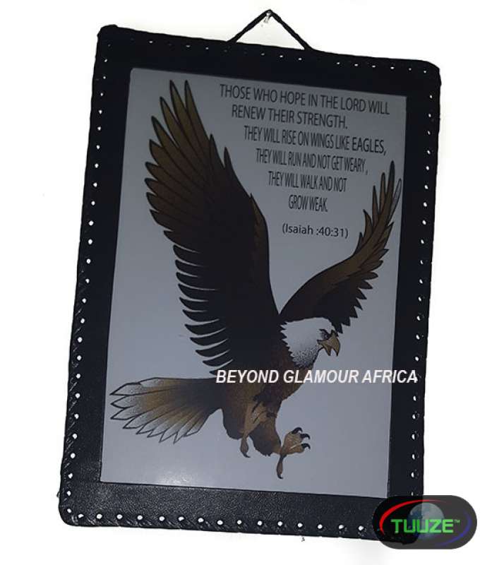 Eagle Leather Bound Wall hanging