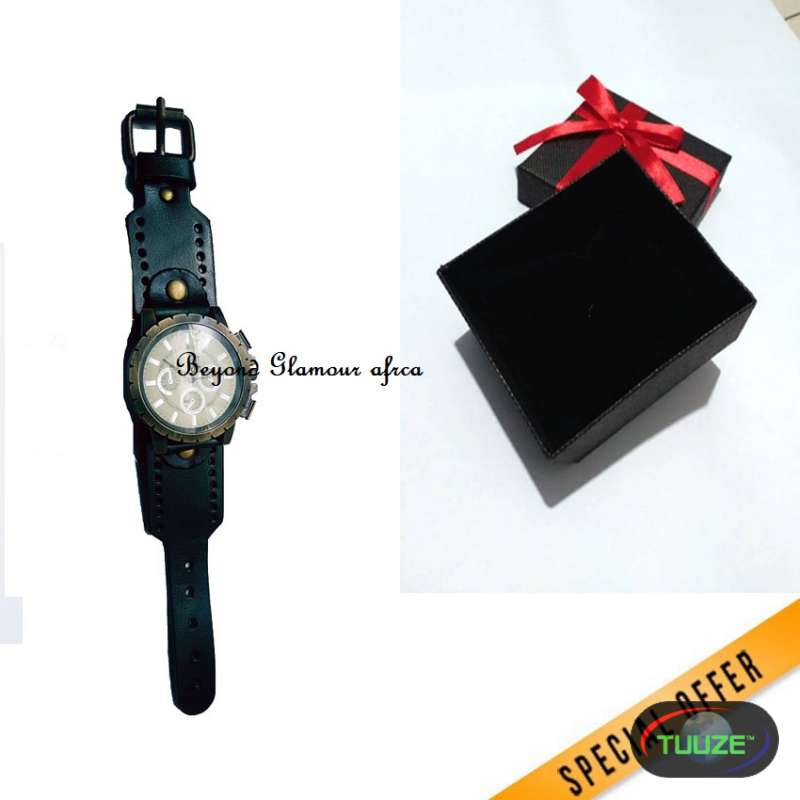 Mens Black Vintage watch  with box