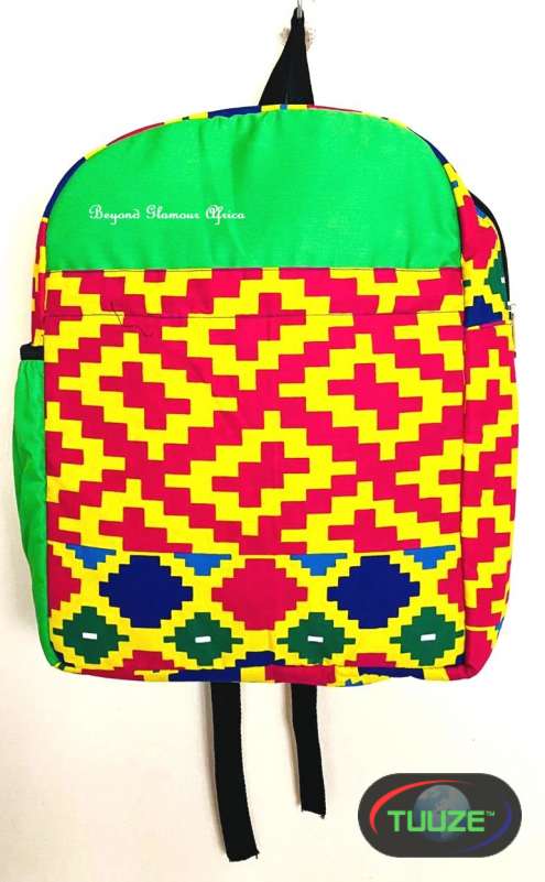 Unisex multicolor ankara backpack